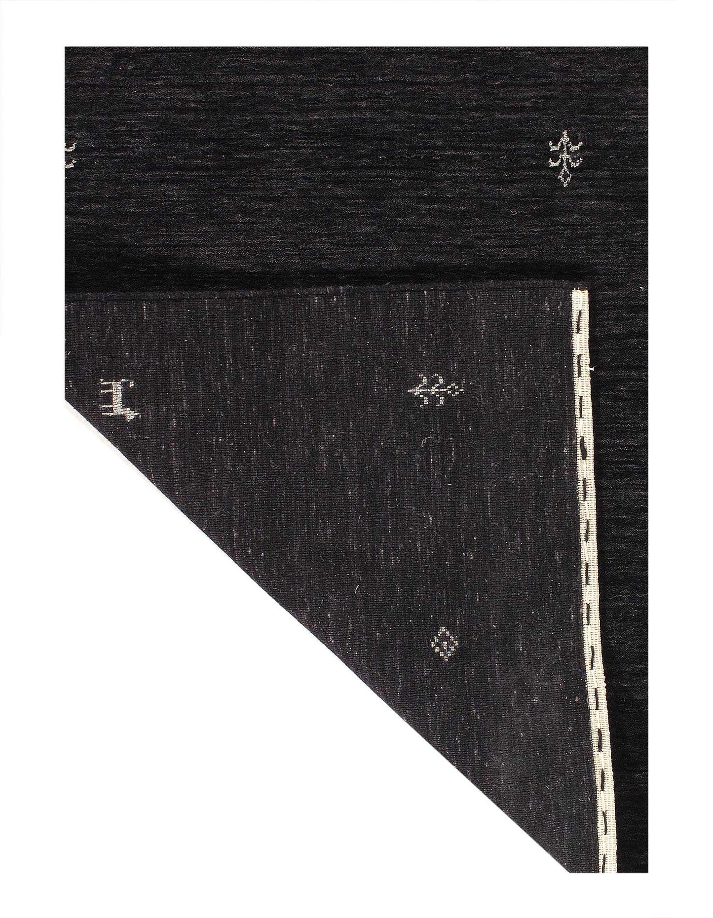 Canvello Gabbeh Black Runner Rug - 2'6'' X 8'