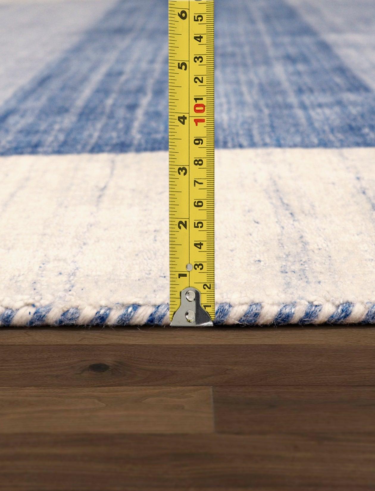 Canvello Modern Hand-Loomed Silk & Wool Charcoal Area Rug- 5' X 7'