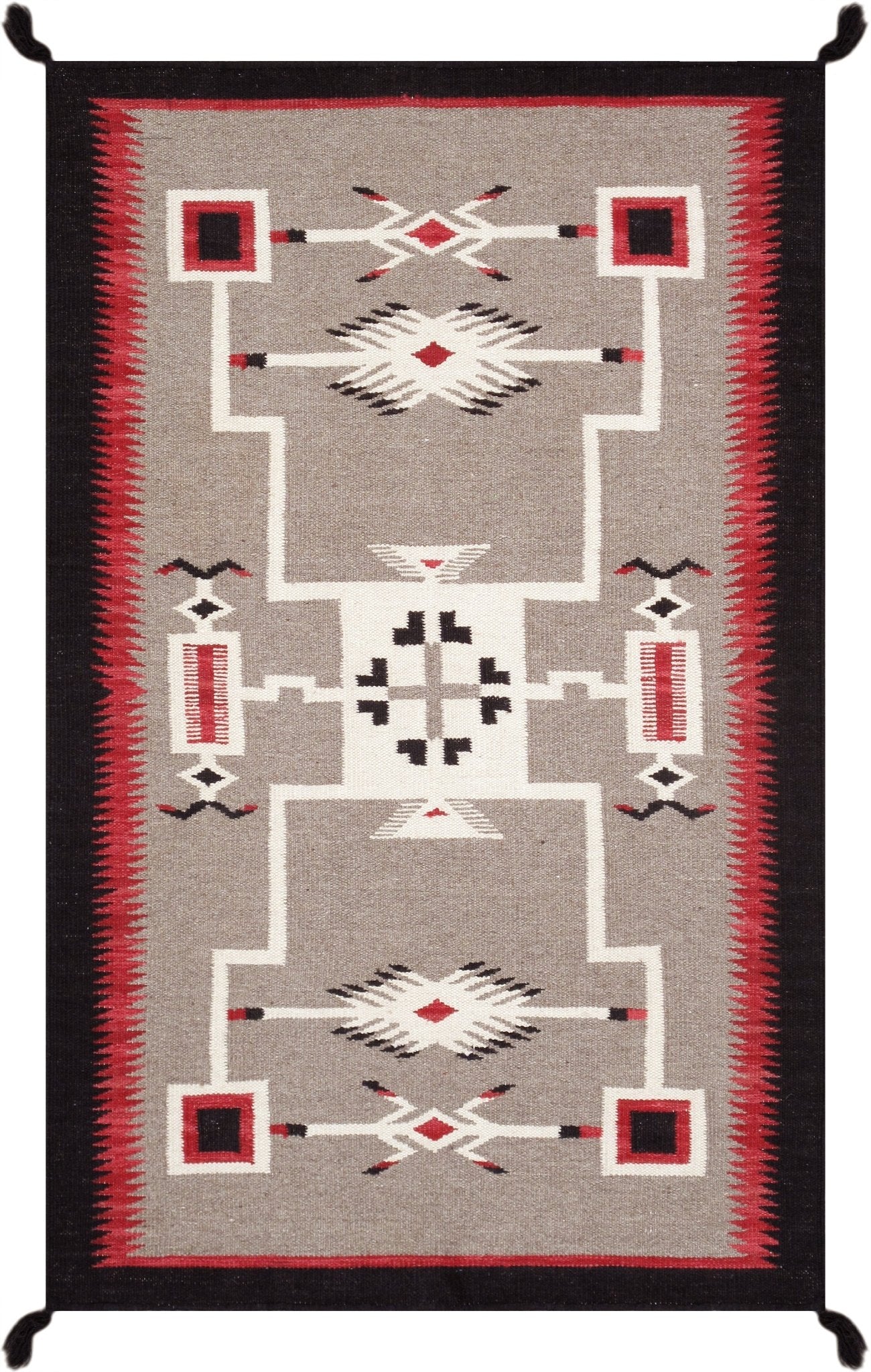 Canvello Reversible Wool Mocha Area Rug- 5'1'' X 6'9''