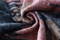 The Designer's Choice: Slate Blue & Dusty Rose Ikat Velvet Pillow 20x20 in