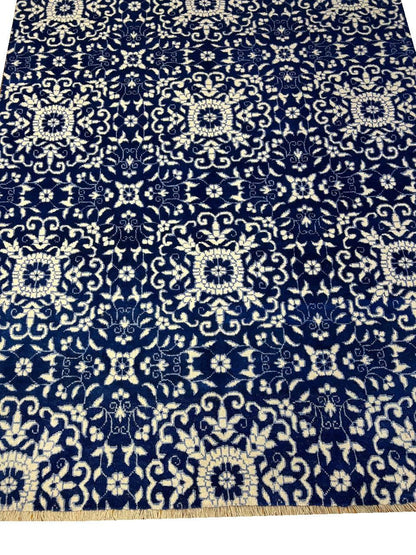 Canvello Fine Hand Knotted silk & wool Modern rug - 5'11'' X 9'2''