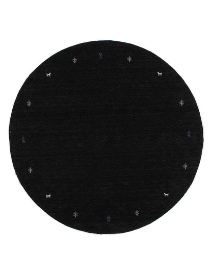 Canvello Fine Hand Knotted Silkroad Gabbeh Design Round Rug 7' X 7'