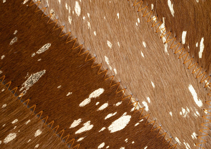 Canvello Genuine Cowhide Leather Decorative Throw Pillows - Handmade Patchwork Boho Accent Pillows For Sofa, Couch, Bed, Chair - Western Southwestern Farmhouse Pillow Covers With Feather Down Insert Included)
