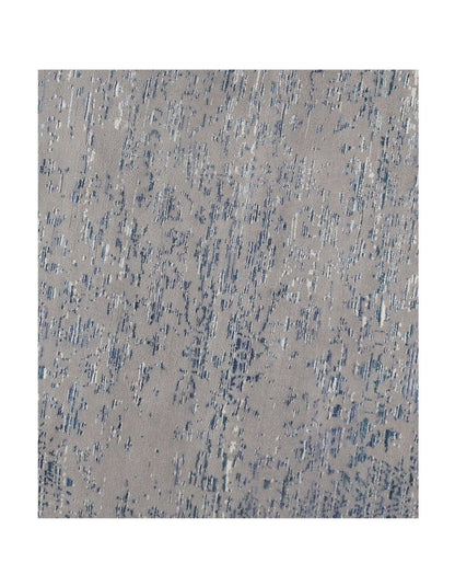 Canvello Gray Erased round Modern Rug - 8' X 8'