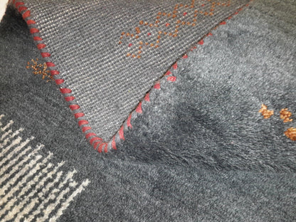 Canvello Hand Made Modern All Over Indo Gabbeh Rug - 5'7'' X 8'0''