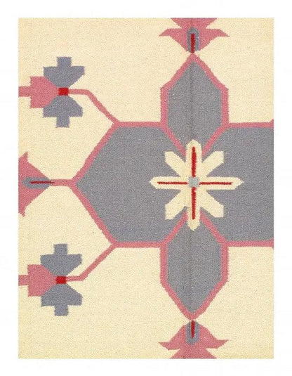 Canvello Ivory Color Hand Woven Rug 9' X 12'