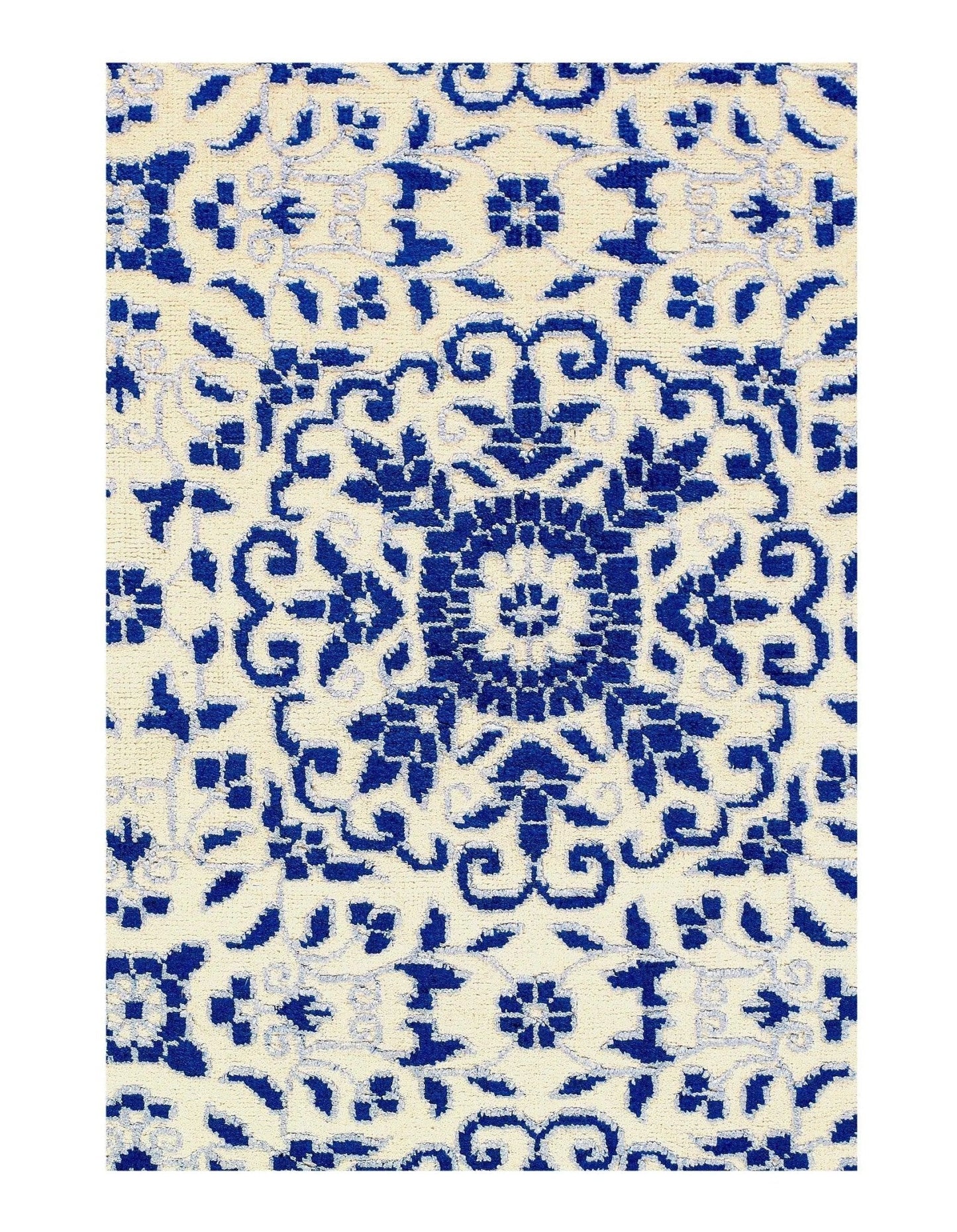 Canvello Light Blue Modern Rug - 3' X 5'