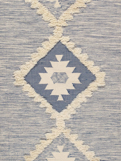 Canvello Modern Cotton & Wool Area Rug- 8' X 10'