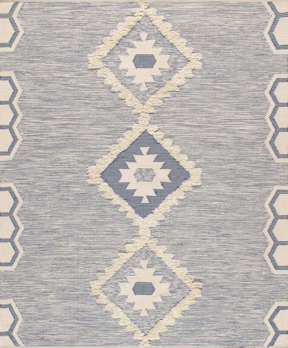 Canvello Modern Cotton & Wool Area Rug- 8' X 10'