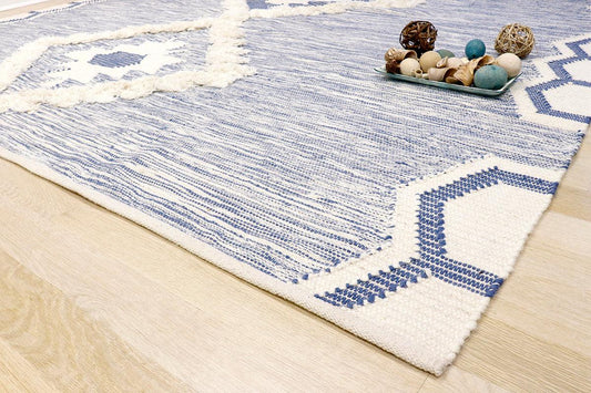 Canvello Modern Cotton & Wool Area Rug- 8' X 10'