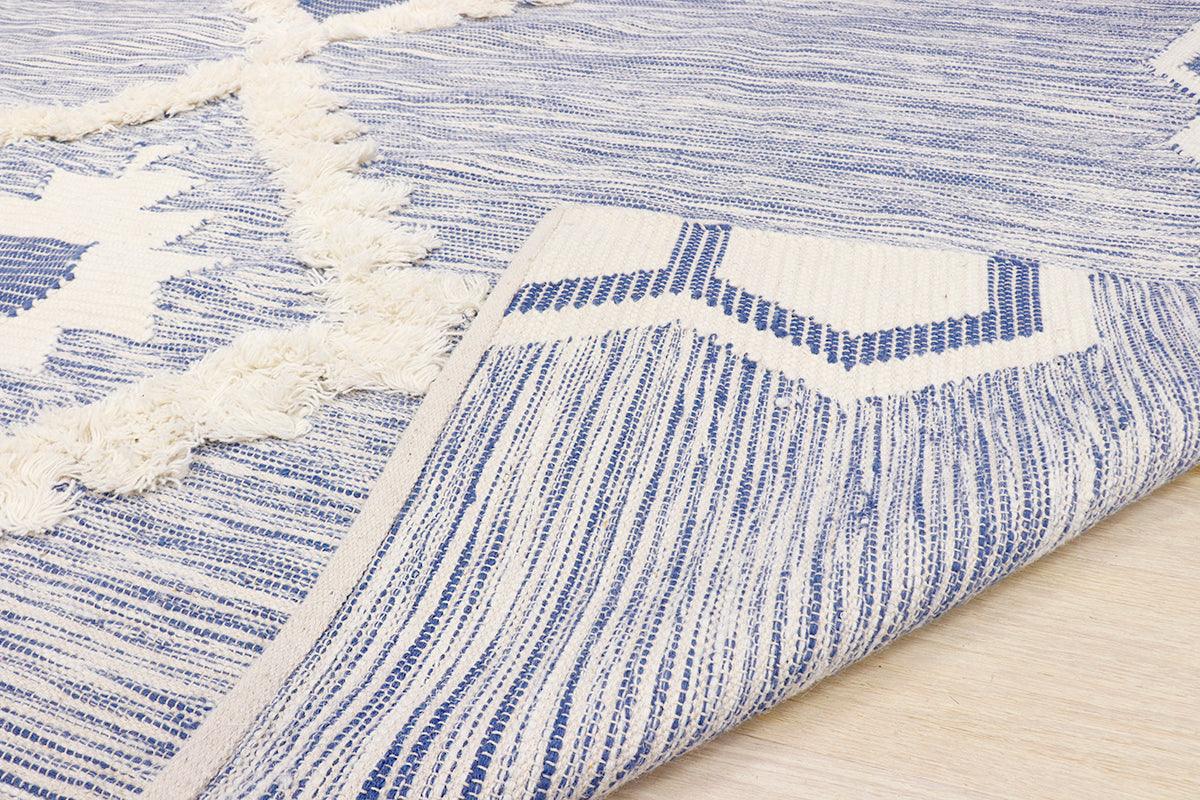 Canvello Modern Cotton & Wool Area Rug- 8' X 10'