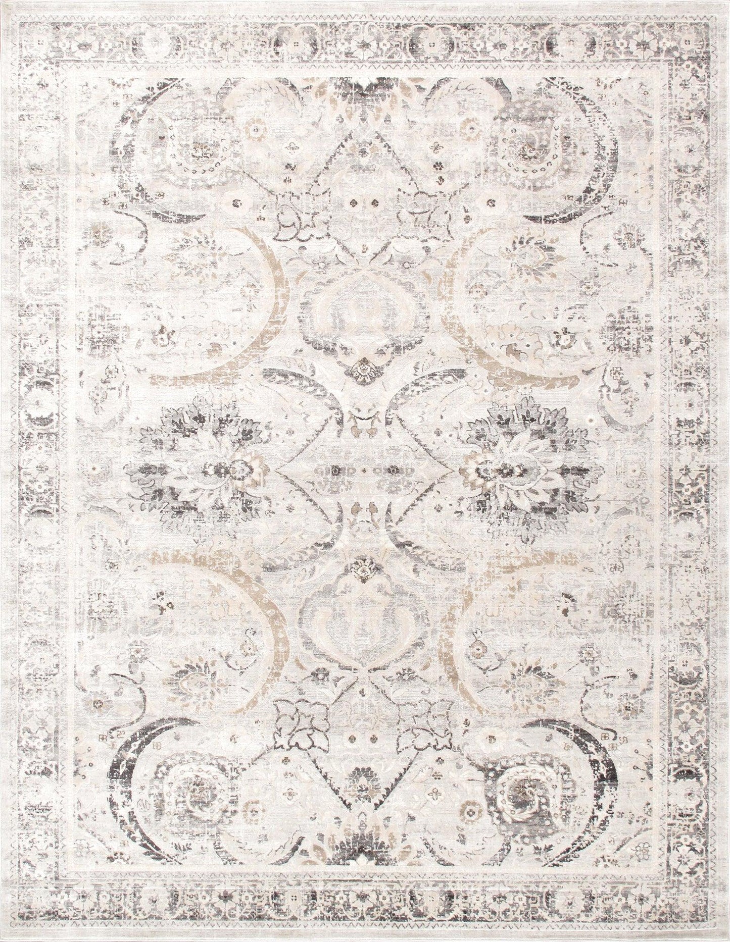 Canvello Modern Design Power Loom Area Rug- 8' X 10'