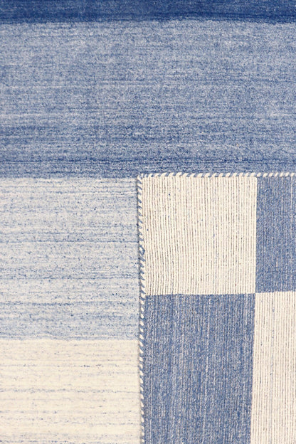 Canvello Modern Hand-Loomed Silk & Wool Charcoal Area Rug- 5' X 7'