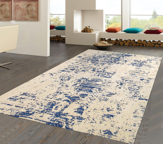 Canvello Modern Hand-Tufted Microfiber Area Rug- 5' X 8'