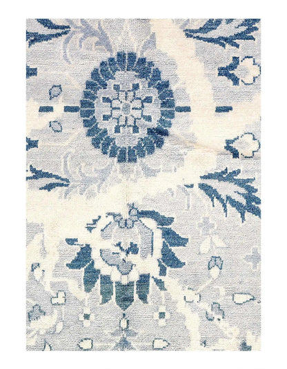 Canvello Modern Silk Light Blue Area Rug - 9' X 12'