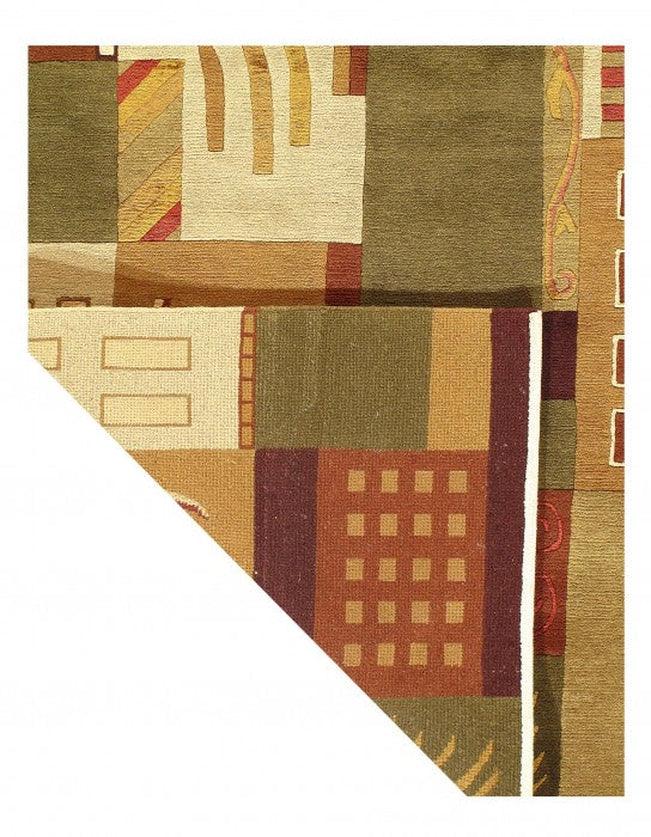 Canvello Multi Color Hand Knotted Modern 4'1'' X 6'1''