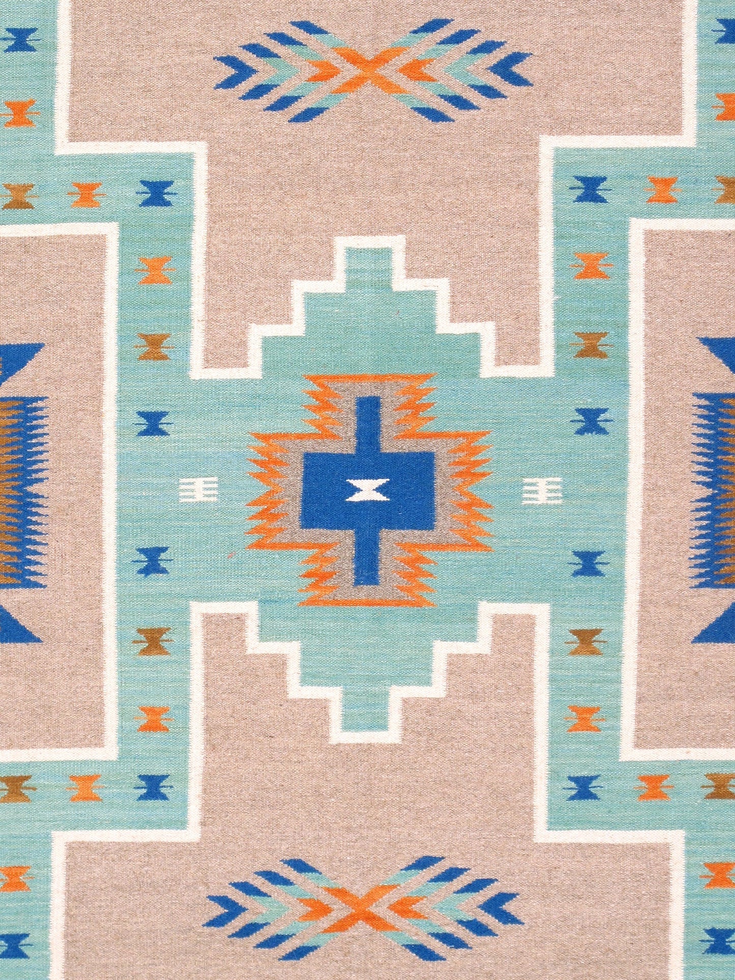 Canvello Reversible Wool Mocha Area Rug- 6' X 9'