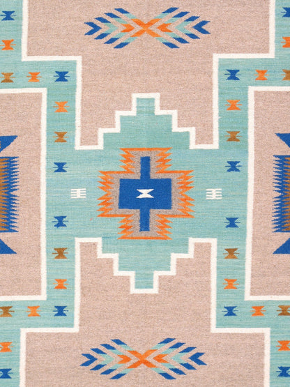 Canvello Reversible Wool Mocha Area Rug- 6' X 9'