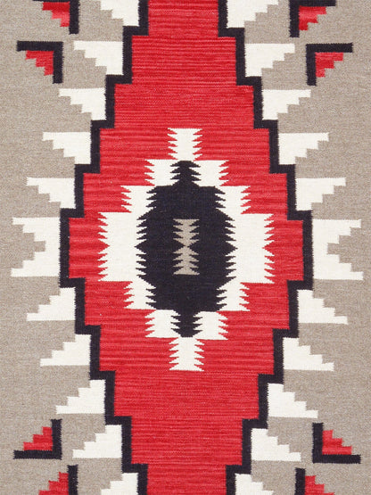 Canvello Tuscany Reversible Wool Mocha Area Rug- 4' X 5'11''