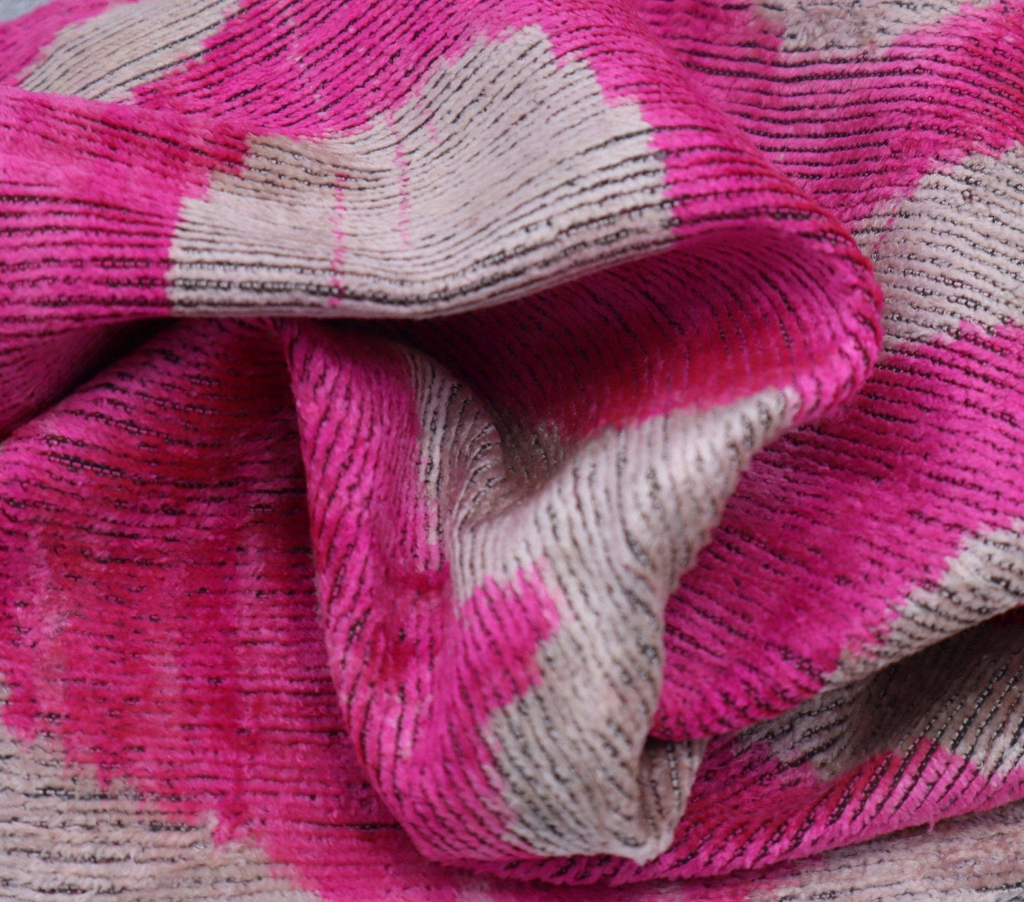Canvello Velvet Pink Ivory Pillow | 16 x 16 in (40 x 40 cm)