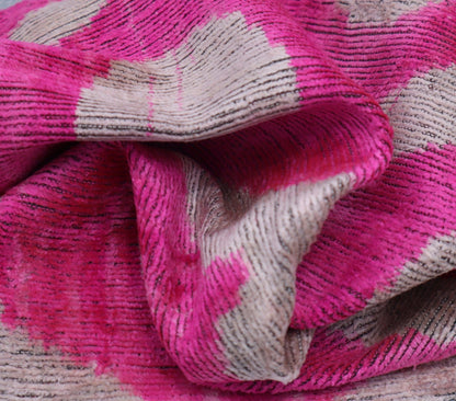 Canvello Velvet Pink Ivory Pillow | 16 x 16 in (40 x 40 cm)