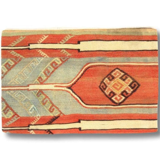 Canvello Vintage Turkish Hand Knotted Kilim Pillow - 16" x 24"