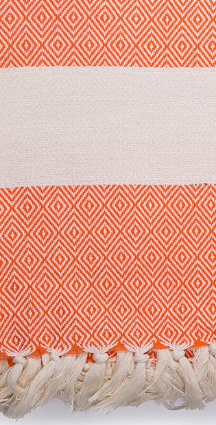 Venice Orange Turkish Towel